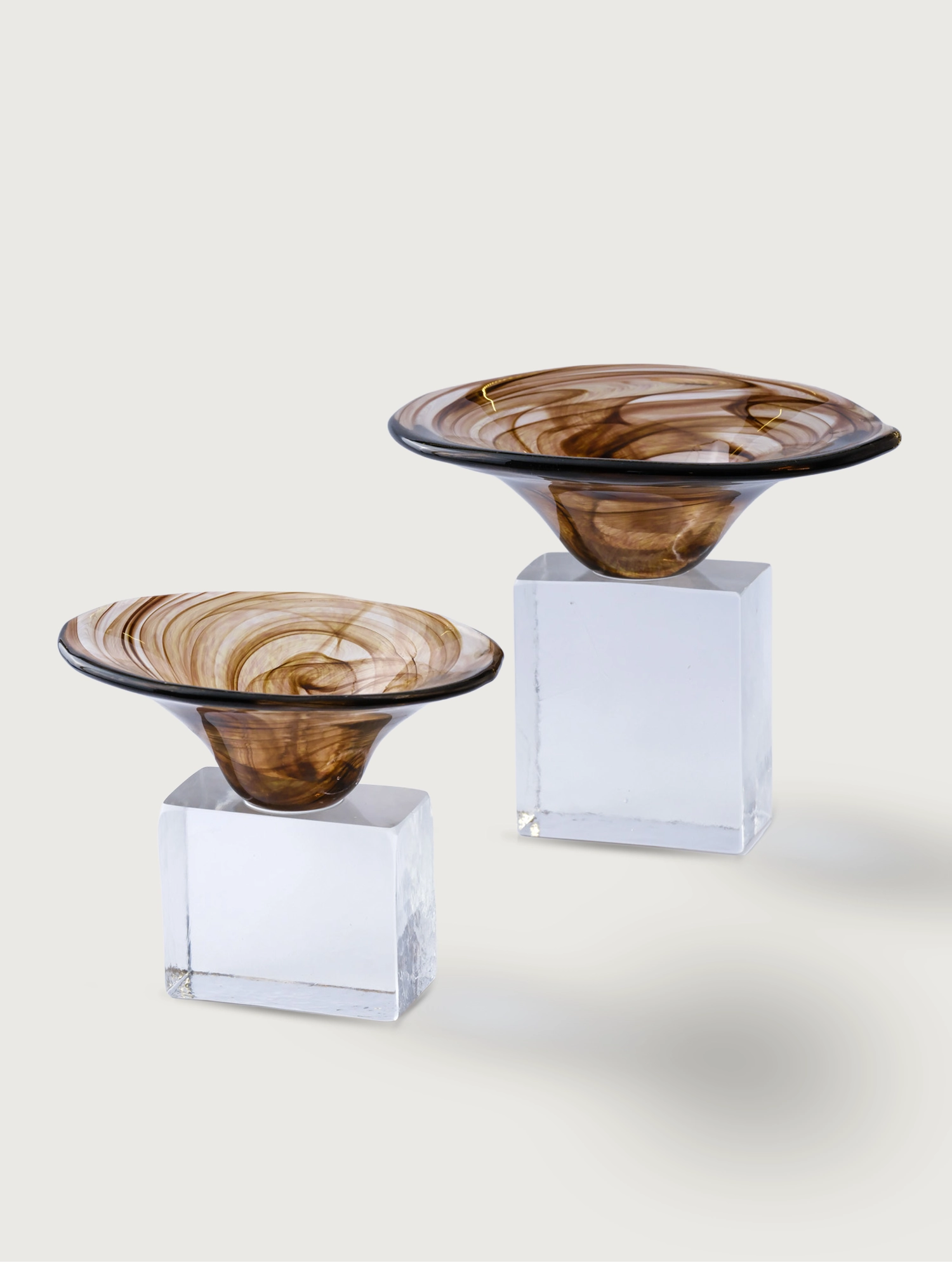 Glass snack bowl